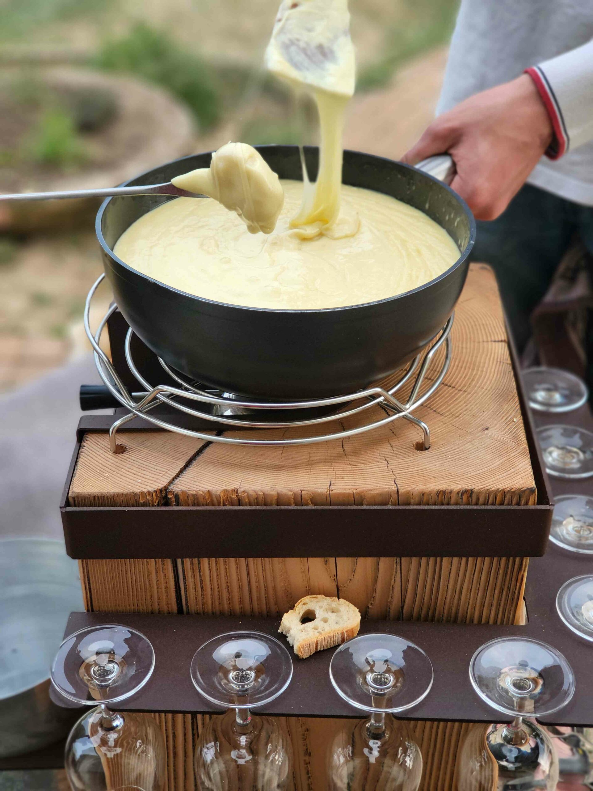 une fondue de fromages