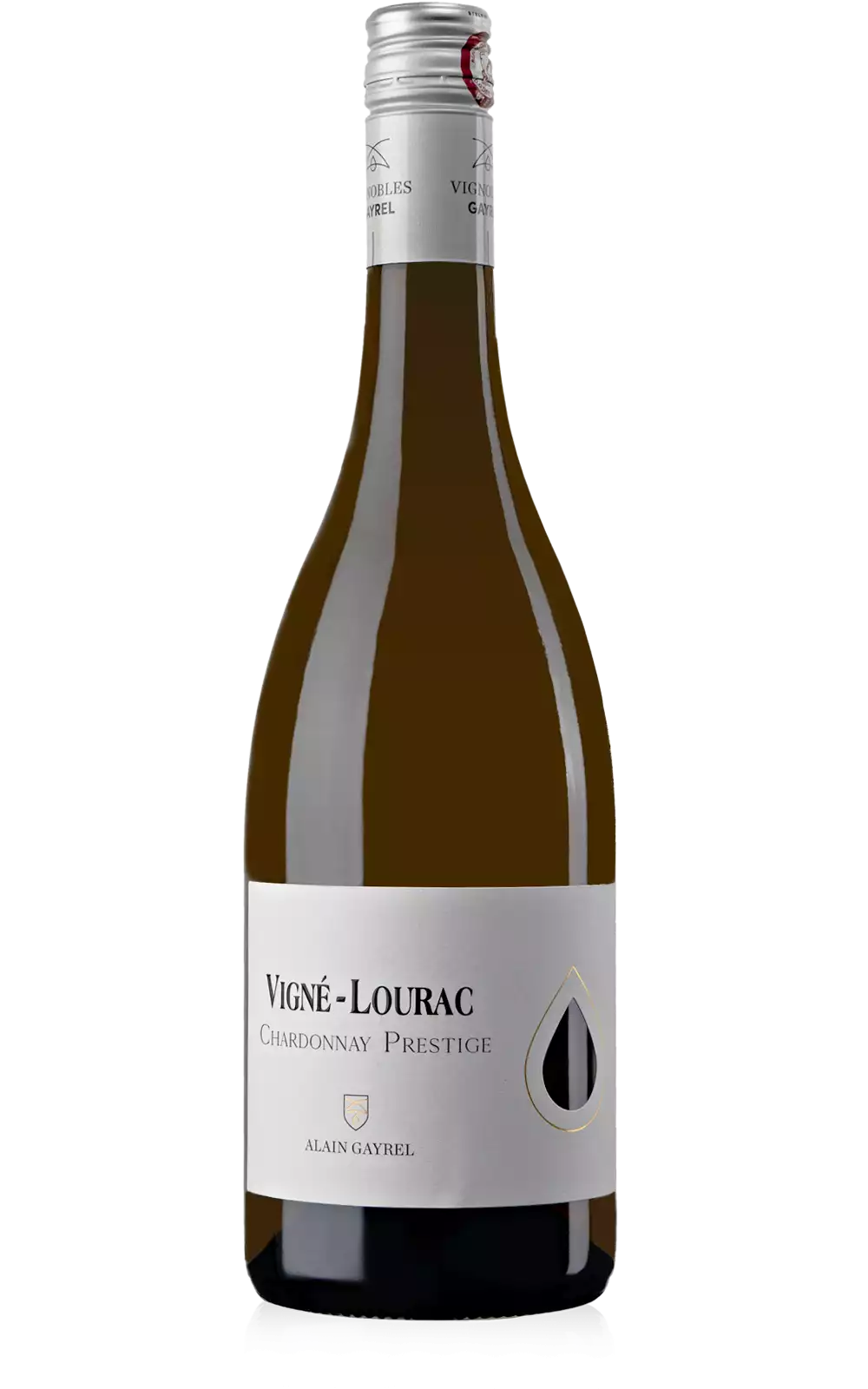 Bouteille vin blanc chardonnay prestige vigné lourac