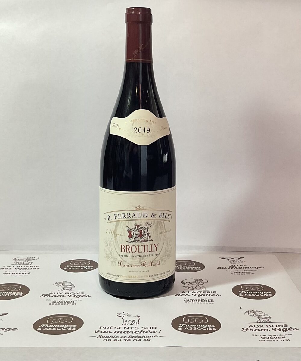 bouteille de vin rouge Domaine Ferraud Brouilly 2019