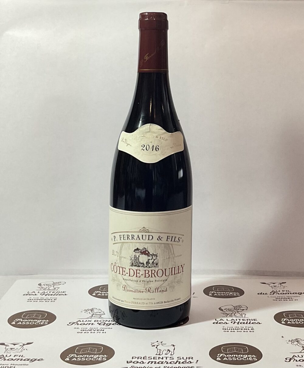 Vin rouge côté de brouilly AOC Pierre Ferraud Domaine Rolland