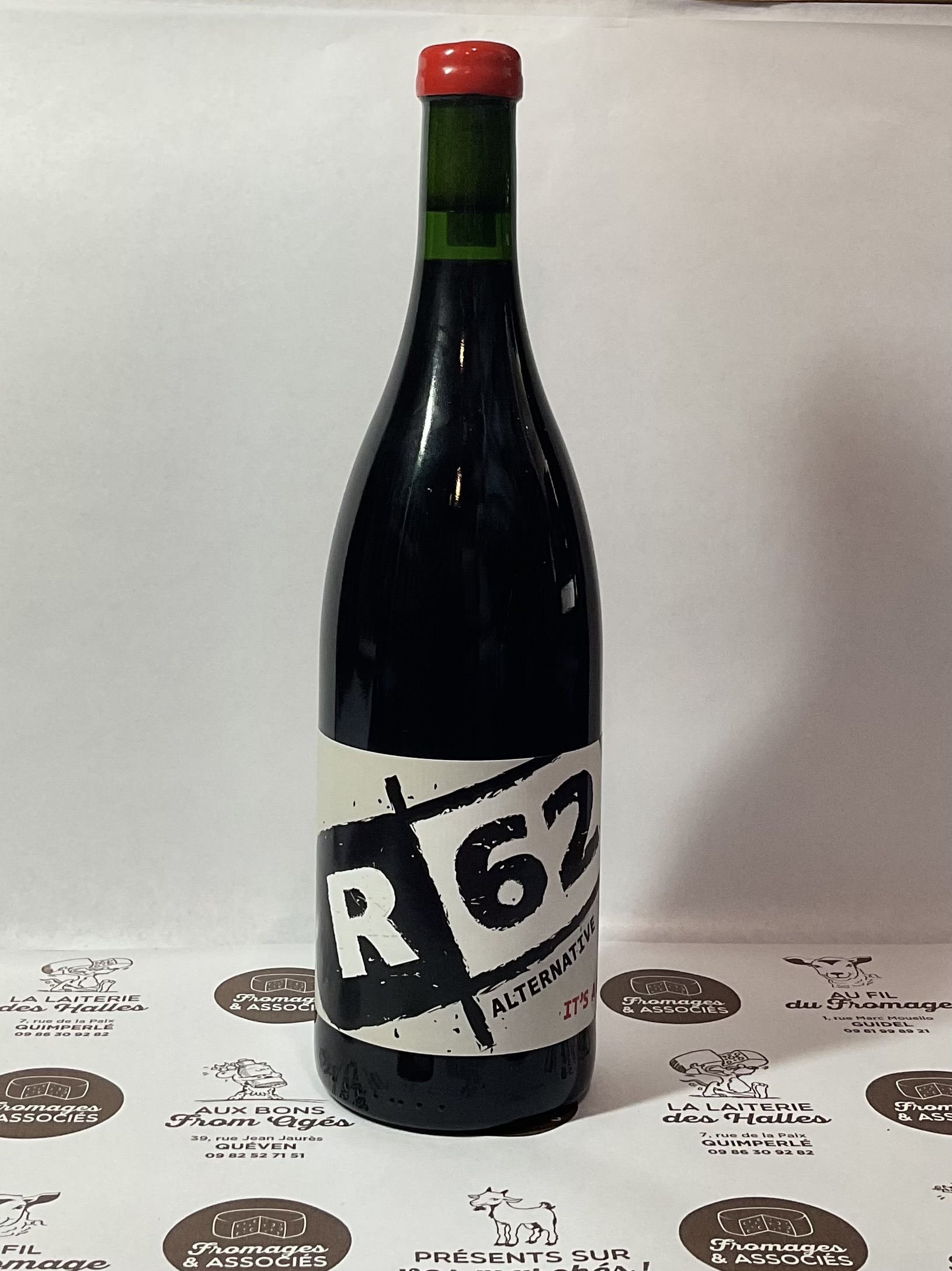 Bouteille de vin rouge R62 Alternative 2016