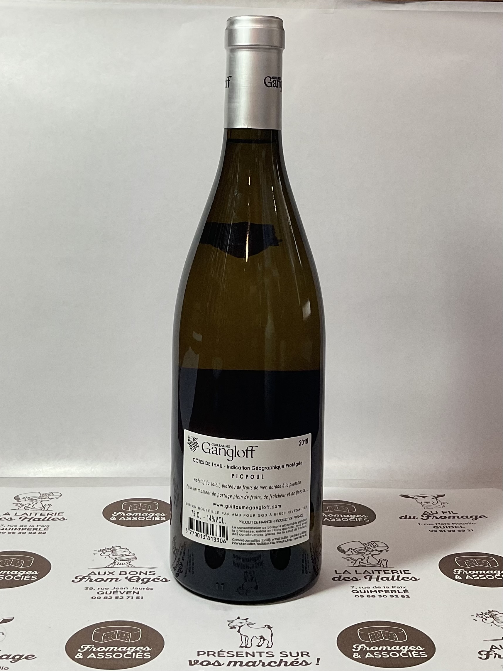 bouteille de vin blanc Nostra gangloff 2019